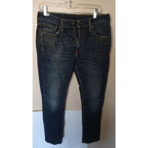 Men's Levi's 511 Distressed Dark Wash Jeans Size 32X30
